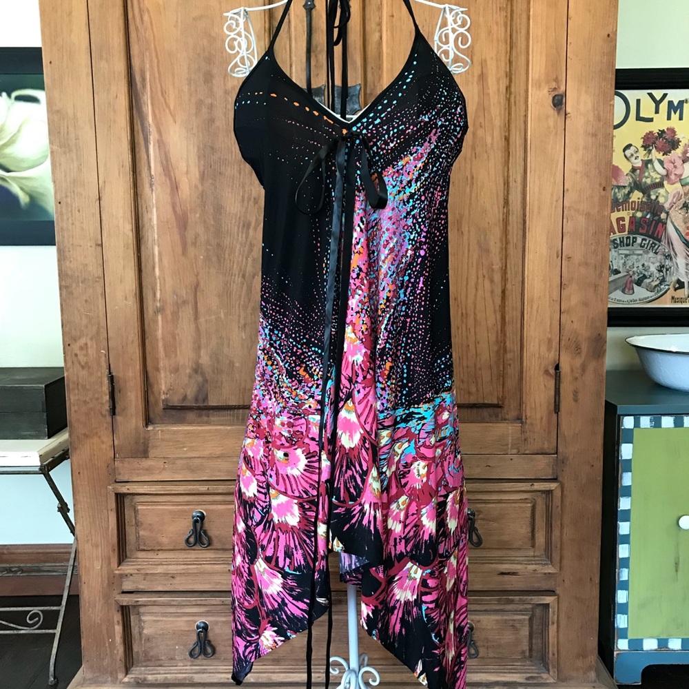 Silvergate halter cocktail dress M